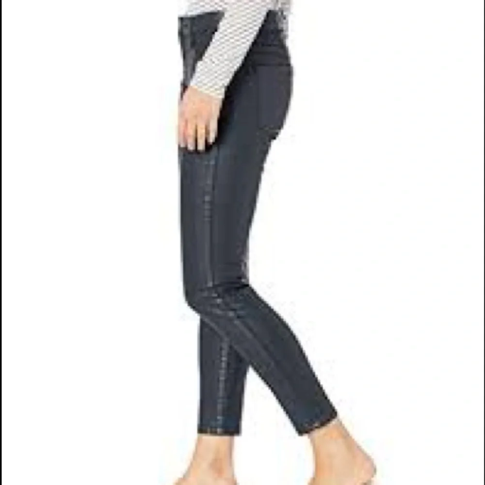 NWT! Ella Moss Slate Blue Coated High Rise Skinny Ankle - Picture 2 of 6